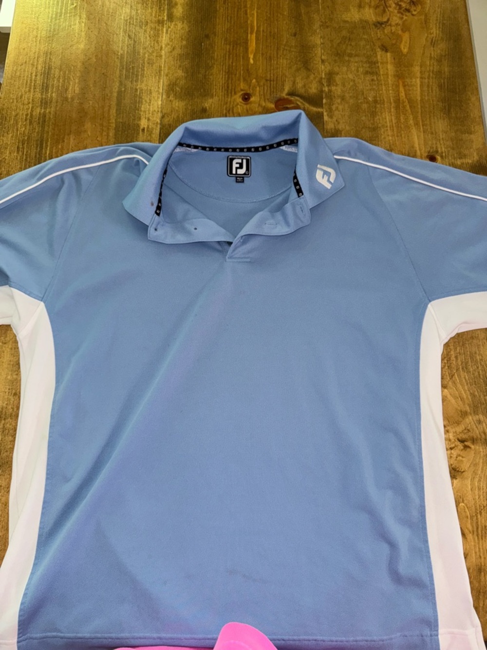 FootJoy Blue and White Men’s Golf Polo
